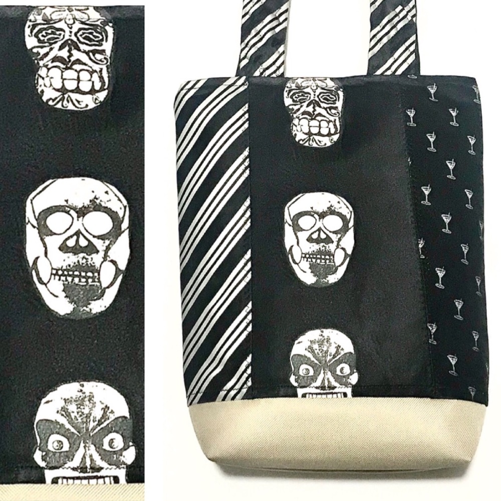 ⭐️HP! OOAK Handmade Upcycled Tie Bag